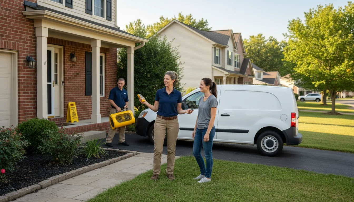 Residential water damage restoration in Arlington, NE